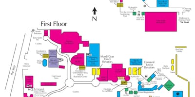 Mapa Harrah ' s Las Vegas